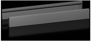 Pokrywa dolna VX, boczna, wys.: 100 mm, dla gł.: 1000 mm, blacha stalowa Pokrywa Rittal 8660035 8660.035 1 szt.