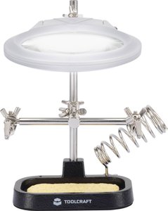 Lupa z trzecią ręką TOOLCRAFT ZD-10MB Lupa z trzecią ręką TOOLCRAFT ZD-10MB