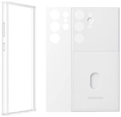 Samsung Frame Case Futerał backcase Samsung Galaxy S23 Ultra biały Odporny na wstrząsy