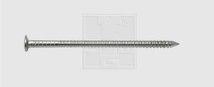 Gwóźdź z łbem soczewkowym karbowany 2,3 x 50 ze stali nierdzewnej A2 Gwóźdź z łbem soczewkowym SWG   (Ø x D) 2.3 mm x 50 mm A2 1000 szt.