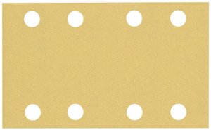 Papier ścierny EXPERT C470 z 8 otworami do szlifierki oscylacyjnej, 80 x 133 mm, G 120, 10 sztuk. Papier ścierny do szlifierki Bosch Accessories EXPERT C470 2608900881 133 mm 10 szt.