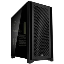 Corsair 4000D Airflow Tempered Glass Midi Tower Obudowa gamingowa  czarny