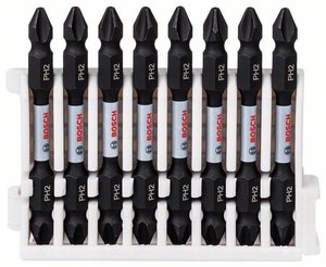 Zestaw podwójnych końcówek wkręcających Impact Control, 8-częściowy, PH2, 65 mm Bity dwustronne Bosch Accessories  2608522337 1 zest.