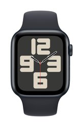 Apple Watch SE GPS + Cellular 44 mm Aluminiowa obudowa Midnight z paskiem sportowym Midnight – S/M Apple Watch SE (2023) GPS + Cellular 44 mm Obudowa aluminiowa Opaska sportowa Północ S/M
