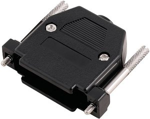 Obudowa złącza D-SUB encitech CCOV09-SCL-BK 2360-0102-21, tworzywo sztuczne, 180 °, 1 szt.