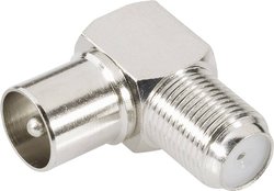 Adapter koncentryk TRU COMPONENTS 1579506 złącze męskie koncentryk - złącze żeńskie  F  1 szt.