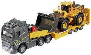 Majorette Volvo Truck + ładowarka kołowa