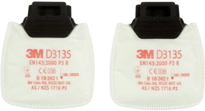 Filtr cząstek stałych P3 R Secure Click Filtr 3M D3135 2 szt.