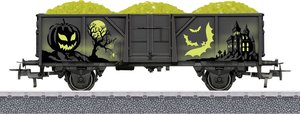 Wagon towarowy otwarty Märklin 44232 Samochód na Halloween H0 – Świecąca w ciemności
