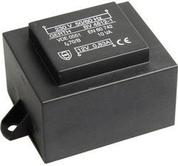 Transformator do PCB, z kołnierzem EI 48/16,8  Gerth PT482402F 230 V N/A N/A 10 VA