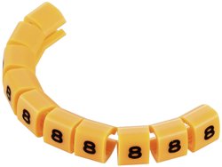 Oznacznik kablowy  TRU COMPONENTS  TC-MB1/8203 pomarańczowy 1593402 Zawartość: 10 szt.