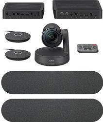 Logitech Rally Plus Ultra-HD Modułowy system wideokonferencyjny 4K 3840 x 2160 Pixel stopka