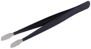 Pęseta ESD stal nierdzewna powlekana 123 x 10 mm końcówka płaska EN 61340-5-1 Pęseta Quadrios ESD 23EC156