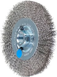 PFERD Szczotka okrągła rozplątana RBU Ø 115 x 12 mm Drut ze stali nierdzewnej M14 Ø 0,30 do szlifierki kątowej 43502202 1 szt.
