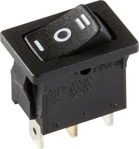 Przełącznik interBär 3632-100.22, 250 V/AC, 10 A, 1 x wł/wył/wł, zatrzask, 1 szt.
