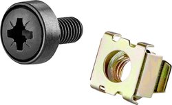 Materiał montażowy do szafek serwerowych   Renkforce RF-3429166  (Zawartość: 50 szt.) czarny