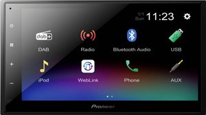 Radio samochodowe Double Din Pioneer DMH-A340DAB, 4 x 50 W