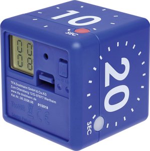 Timer TFA Dostmann CUBE cyfrowy niebieski