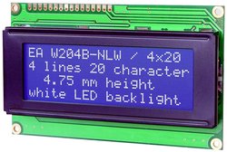 Wyświetlacz 7 segmentowy EAW204B-NLW DISPLAY VISIONS EAW204B-NLW  niebiesko-biały