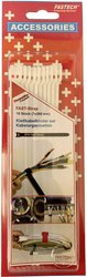 Opaska kablowa na rzepy do wiązania element z pętelkami i haczykami (D x S) 200 mm x 7 mm biały FASTECH® 801-010C 10 szt.