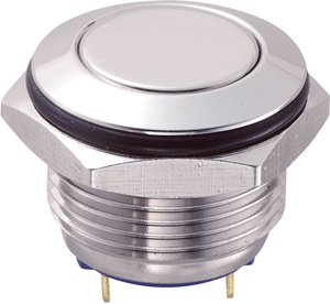 Przycisk wandaloodporny chwilowy TRU COMPONENTS GQ16F-10/J/S, 1 x wył/(wł), 1 szt.