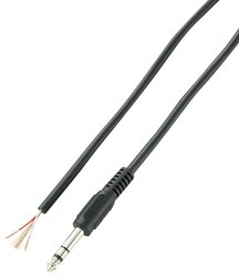 Złącze męskie jack 6,35 mm XL-AC63DGW  -  Stereo VOLTCRAFT 93025c211  1 szt.