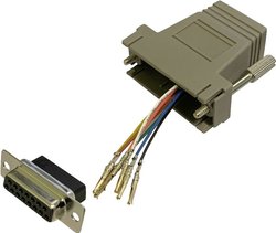 Adapter BKL Electronic 10121118 złącze żeńskie D-SUB 15-pin - złącze żeńskie RJ45
