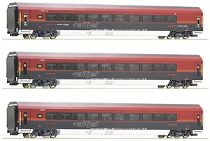 Wagon osobowy Roco 74041 H0 zestaw 3 Railjetów ÖBB