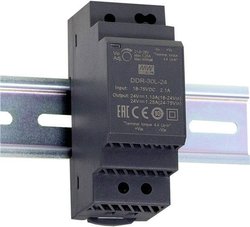 Przetwornica DC/DC MeanWell serii DDR-30 do napięcia wejściowego DIN Rail Single Output: Moc 4:1: 30W Przetwornik DC/DC na szynę DIN Mean Well DDR-30L-15 DDR-30L-15  15 V/DC 2 A 30 W Ilość wyjść:1 x