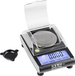 Waga kieszonkowa Kern TGD 50-3C, Zakres pomiaru maks.: 50 g, Podziałka: 0.001 g
