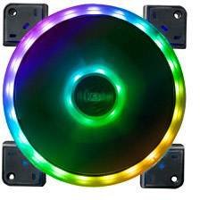 Akasa Vegas TL Wentylator do obudowy PC czarny, rgb (S x W x G) 140 x 140 x 25 mm z podświetleniem LED