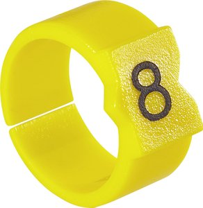 Oznacznik kablowy TE Connectivity STD12Y-8 1768045-7, polioksymetylen, 4.50 do 6 mm, 30 szt.
