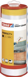 tesa Easy Cover Perfect + Dispenser XL - Folia malarska 2w1 z taśmą maskującą washi i dozownikiem - do czystych, precyzyjnych cięć - z osłoną ostrza - 33 m x 1,40 m Folia ochronna tesa  56571-00000-00 Easy Cover Perfect+ (D x S) 33 m x 1.40 m 33 m 1 szt.