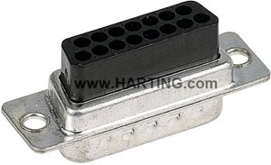 Listwa Pin żeńska D-SUB 09 67 025 4701 Harting Zawartość: 1 szt.