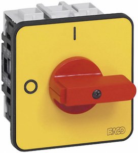 Rozłącznik  50 A 1 x 90 ° żółty, czerwony BACO BA172202 BA0172202 1 szt.