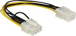 Kabel Delock 83775 [1x złącze męskie PCI-E, 8-pin - 1x złącze żeńskie PCI-E, 6-pin] 0.20 m