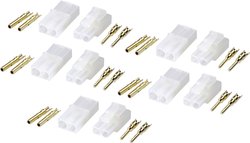 Złącze męskie akumulatora Tamiya Reely RE-6949464 pozłacane 5 par(a)