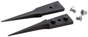 Zestaw 2 końcówek z włókna węglowego i 3 śrubek - końcówki: proste, bardzo cienkie, ostre (do pęsety 5CFR.SA-5XCFR.SA). OAL: 40 mm - 1,57 cala Bezpieczne ESD Wymienna końcówa do pęsety Ideal Tek A5CF 40 mm