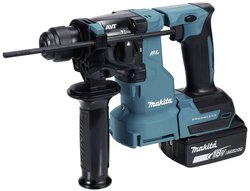 Akumulatorowy młot  Makita DHR183RTWJ do SDS-PLUS 18V / 5.0 Ah, 2 akumulatory + ładowarka z odsysaniem pyłu DX16 w MAKPAC  Młot wielofunkcyjny, akumulatorowy Makita DHR183RTWJ DHR183RTWJ, 1 szt.