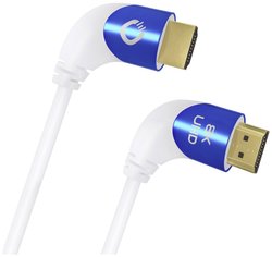 Kabel HDMI Oehlbach Shape Magic 90 UHD 8K D1C42546, 8K, wygięty w lewo o 90°, potrójne ekranowanie, 1.50 m