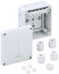 Puszka instalacyjna Spelsberg Abox 060-6², IP65, (D x S x W) 110 x 110 x 67 mm, szary, 1 szt.