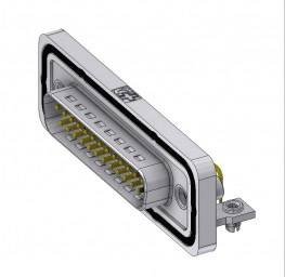 Złącze męskie D-Sub Deltron Connectors DTSWM25PYC/2M47UN, rzędy: 2, styki: 25, 90 °, 1 szt.