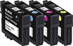 Zestaw tuszy Basetech - zamiennik doEpson - Czarny, Cyjan, Magenta, Żółty atrament Basetech BTE154 1621,4850-126, 1 zest.