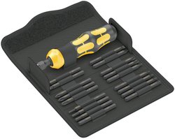 Wkrętak do bitów Wera Kraftform Kompakt 900 Set 1 05018110001, 1/4'', 195 mm, zestaw 19 bitów