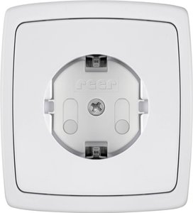 Zabezpieczenie gniazda, przykręcane, białe, 10 sztuk Wkładka do gniazdka REER 32010, 10 szt.