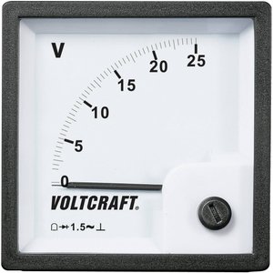 Panelowy wskaźnik analogowy Voltcraft AM-72x72/25V