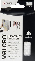 Taśma rzepowa do przyklejenia element z pętelkami i haczykami, wysoka wytrzymałość (D x S) 100 mm x 50 mm biały VELCRO® VEL-EC60240 2 par(a)