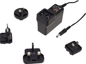 Zasilacz wtyczkowy, stałonapięciowy Mean Well GEM30I12-P1J 2.5 A 30 W