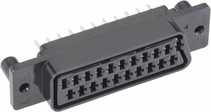 Złącze męskie SCART/eurozłącze 0903012 BKL Electronic 0903012 złącze żeńskie do wbudowania pionowego Ilość styków: 21  czarny 1 szt.