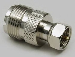 Adapter UHF BKL Electronic 0403086 złącze żeńskie UHF - złącze męskie F 1 szt.